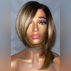 Asymmetrical Blonde Bob